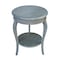International Concepts Round Cambria  End Table, 18 W, 18 L, 24 in H, Wood, Heather Grey-Antique Washed OT105-18R-18 - alternate 1